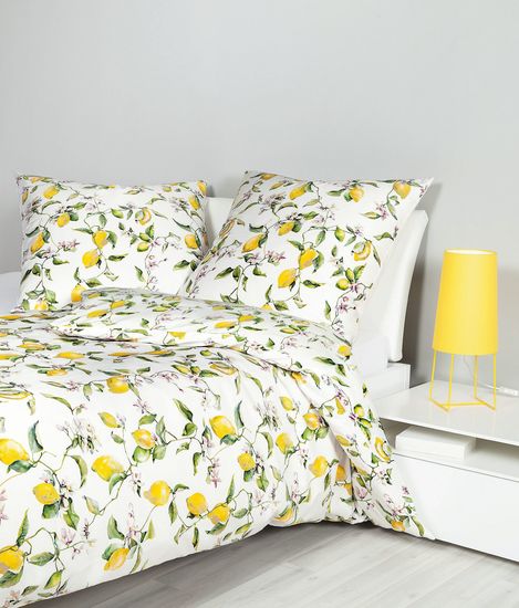 Janine Bettwäsche modern art S Mako-Satin zitronengelb 42104-03