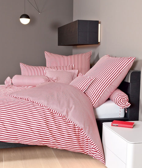Janine Bettwäsche modernclassic Mako-Satin rot 3912-01