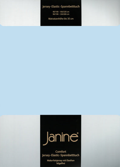 Janine Spannbetttuch ELASTIC-JERSEY Elastic-Jersey hellblau 5002-12