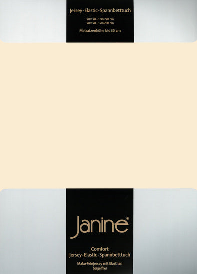 Janine Spannbetttuch ELASTIC-JERSEY Elastic-Jersey leinen 5002-27