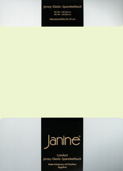 Janine Spannbetttuch ELASTIC-JERSEY Elastic-Jersey limone 5002-06