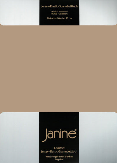 Janine Spannbetttuch ELASTIC-JERSEY Elastic-Jersey nougat 5002-37