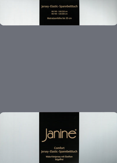 Janine Spannbetttuch ELASTIC-JERSEY Elastic-Jersey opalgrau 5002-48