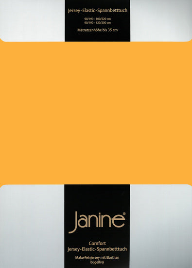 Janine Spannbetttuch ELASTIC-JERSEY Elastic-Jersey sonnengelb 5002-63