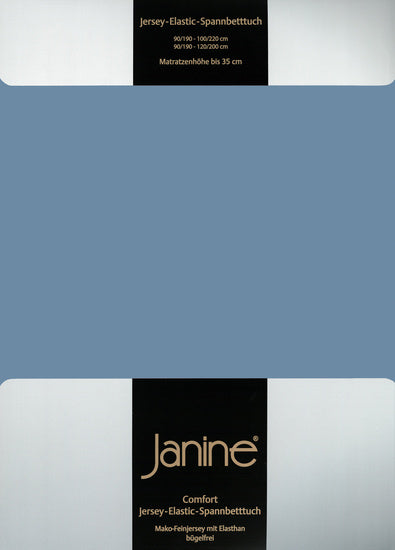 Janine Spannbetttuch ELASTIC-JERSEY Elastic-Jersey denimblau 5002-62