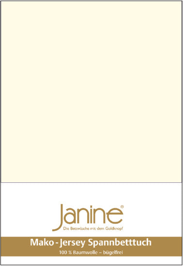 Janine Spannbetttuch MAKO-FEINJERSEY Mako-Feinjersey natur 5007-07