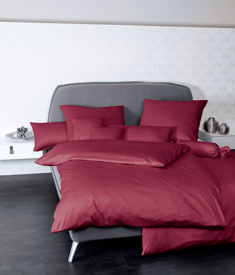 Janine Bettwäsche Colors Mako-Satin bordeaux 31001-81