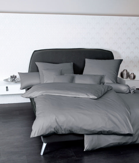 Janine Bettwäsche Colors Mako-Satin graphit 31001-48