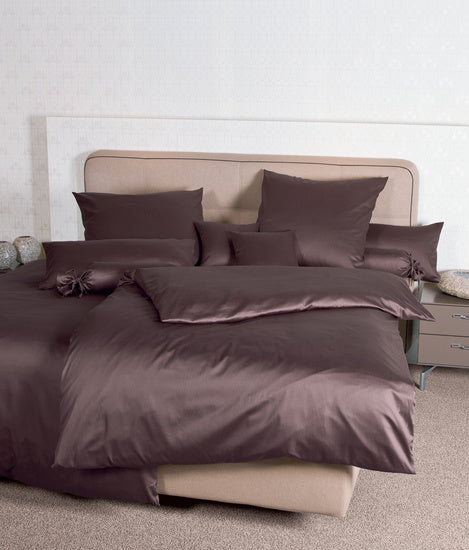 Janine Bettwäsche Colors Mako-Satin schoko 31001-87
