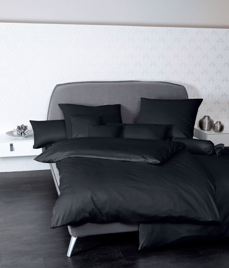 Janine Bettwäsche Colors Mako-Satin schwarz 31001-98