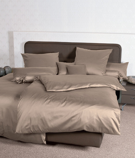 Janine Bettwäsche Colors Mako-Satin taupe 31001-57