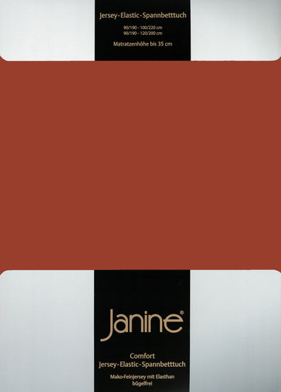 Janine Spannbetttuch ELASTIC-JERSEY Elastic-Jersey tabasco 5002-464