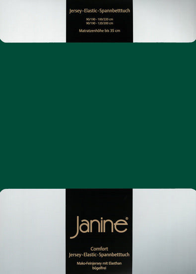 Janine Spannbetttuch ELASTIC-JERSEY Elastic-Jersey waldgrün 5002-677