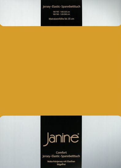 Janine Spannbetttuch ELASTIC-JERSEY Elastic-Jersey honiggold 5002-73