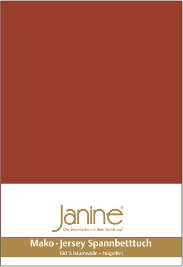 Janine Spannbetttuch MAKO-FEINJERSEY Mako-Feinjersey tabasco 5007-464