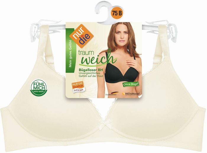 nur die Traumweich Bügelloser BH offwhite