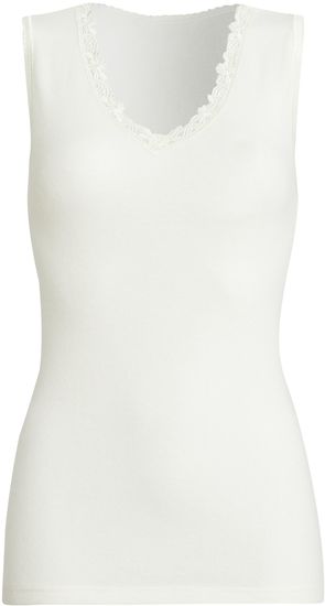 conta Damen Spenzer ohne Arm wollweiß 1-er Pack