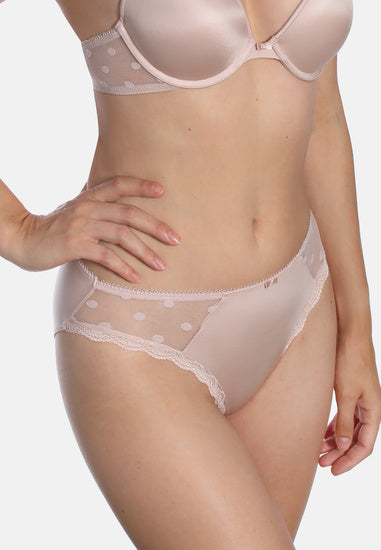 Sassa Dotted Mesh Slip 49039 nude