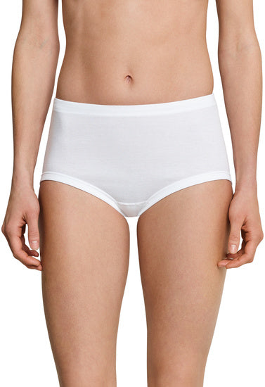 Schiesser Damen 2er Pack Taillenslip weiß 000005-100