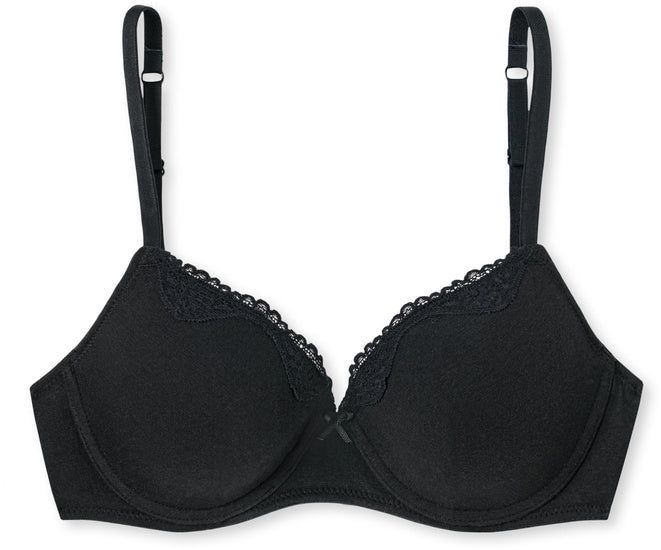 Schiesser Damen Bügel-BH mit Schale schwarz 157412-000
