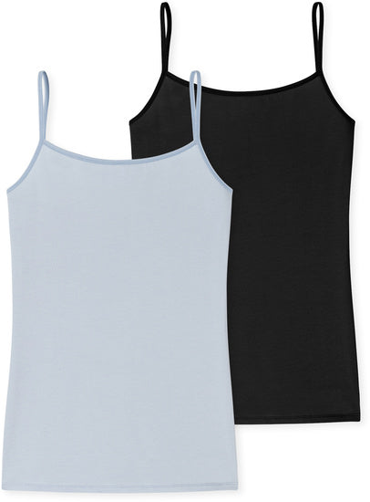 Schiesser Damen 2er Pack Spaghettitop sortiert 3 178020-909
