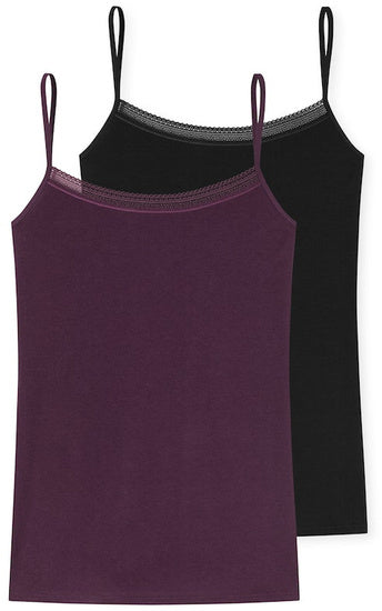 Schiesser Damen 2er Pack Spaghettitop sortiert 6 180072-912