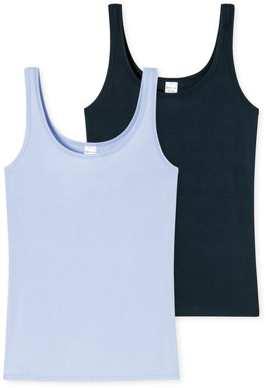 Schiesser Damen 2er Pack Trägertop sortiert 3 179224-909