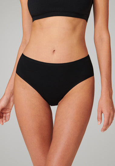 Schiesser Damen 2er Pack Midi schwarz 174384-000