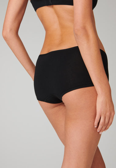 Schiesser Damen 3er Pack Shorts schwarz 174392-000