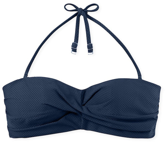Schiesser Damen Bandeau Bikini blau 181292-800