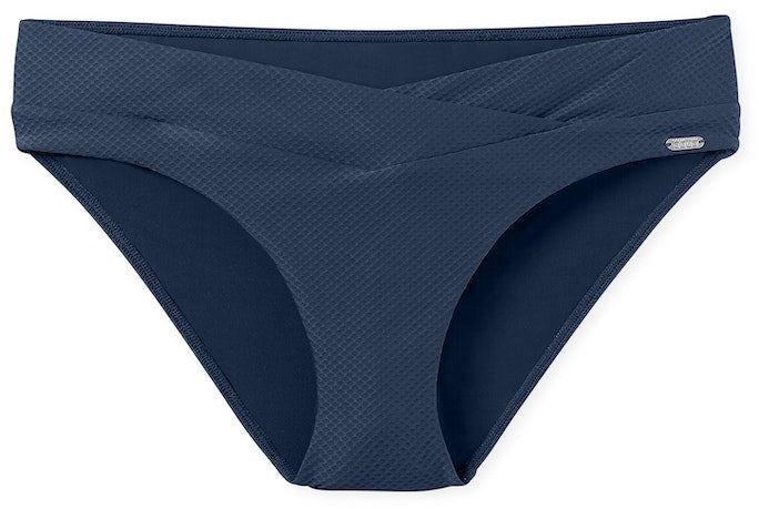 Schiesser Damen Bikinihose Midi blau 181295-800