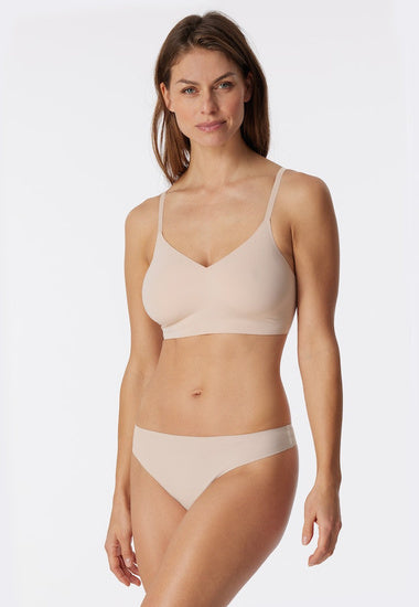 Schiesser Damen Bustier mit Pads sand 179821-410