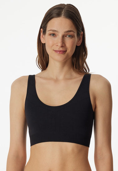 Schiesser Damen Bustier schwarz 181101-000