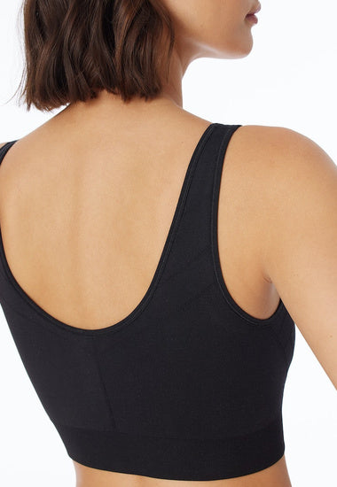 Schiesser Damen Bustier schwarz 181101-000