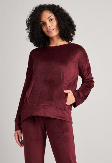 Schiesser Damen Langarmshirt burgund 175519-516