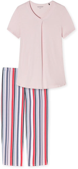 Schiesser Damen Schlafanzug 3/4, 1/2 Arm multicolor 1 179248-904