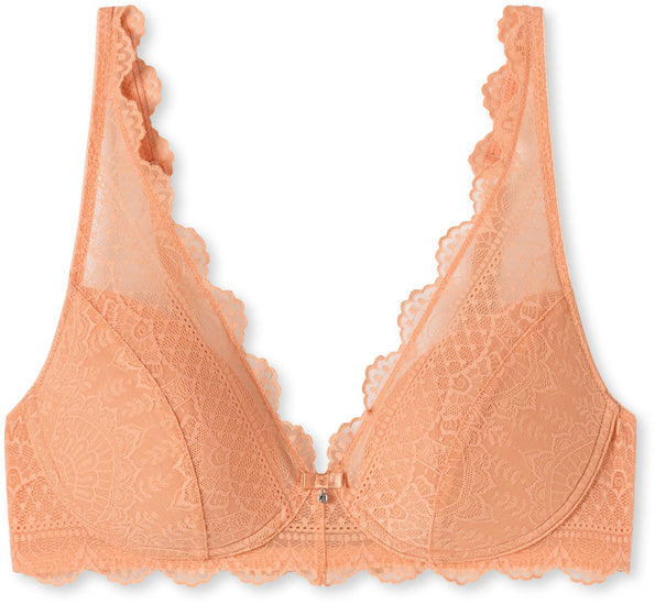 Schiesser Damen Soft BH mit Schale pfirsich 175531-612