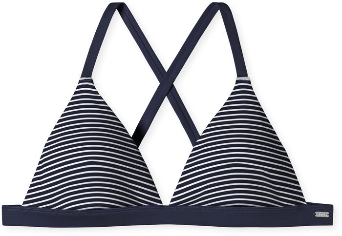 Schiesser Damen Triangle Bikini Top dunkelblau 179200-803