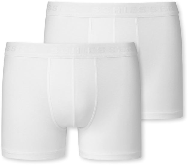 Schiesser Schüler Jungen 2er Pack Shorts weiß 173534-100