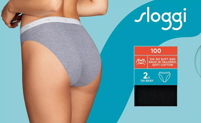 Sloggi 24/7 100 Tai 2er Pack schwarz