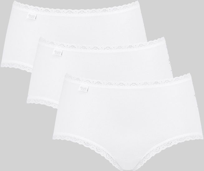 Sloggi 24/7 Cotton Lace Midi 3er Pack white