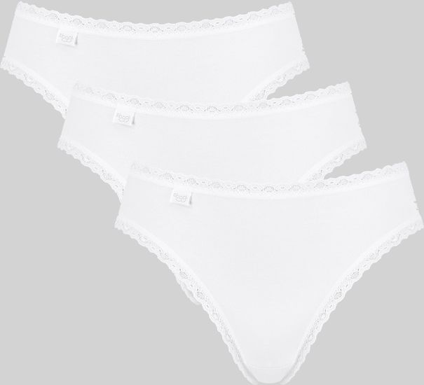 Sloggi 24/7 Cotton Lace Tai 3er Pack white
