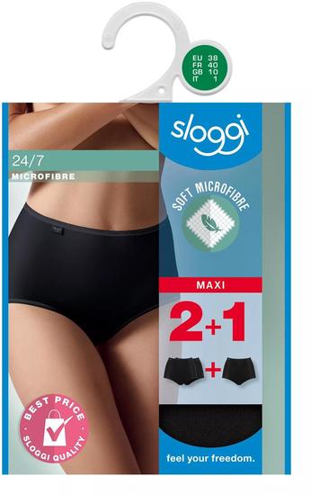Sloggi 24/7 Microfibre H Maxi 3er Pack schwarz