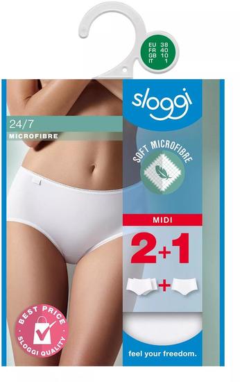 Sloggi 24/7 Microfibre H Midi 3er Pack weiss