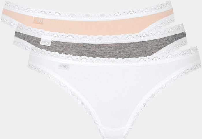 Sloggi 24/7 Weekend Tanga 3er Pack white - light combination
