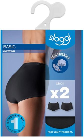 Sloggi Basic H Maxi 2er Pack schwarz