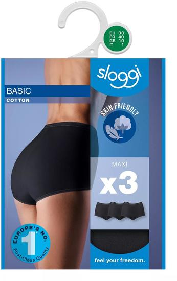 Sloggi Basic H Maxi 3er Pack schwarz