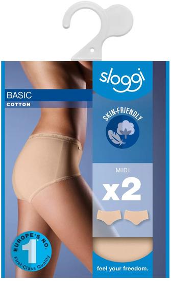 Sloggi Basic H Midi 2er Pack puder