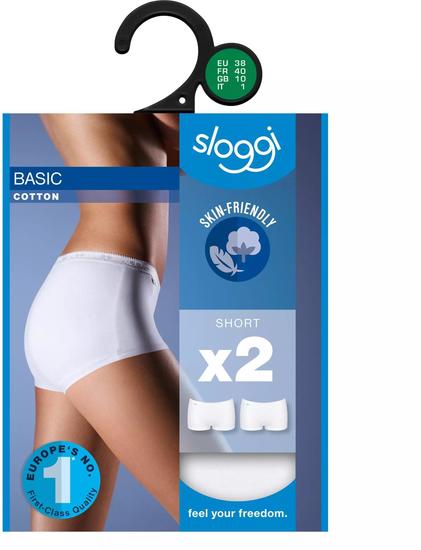 Sloggi Basic H Short 2er Pack weiss