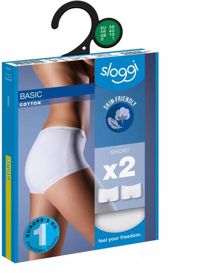 Sloggi Basic H Short 2er Pack weiss